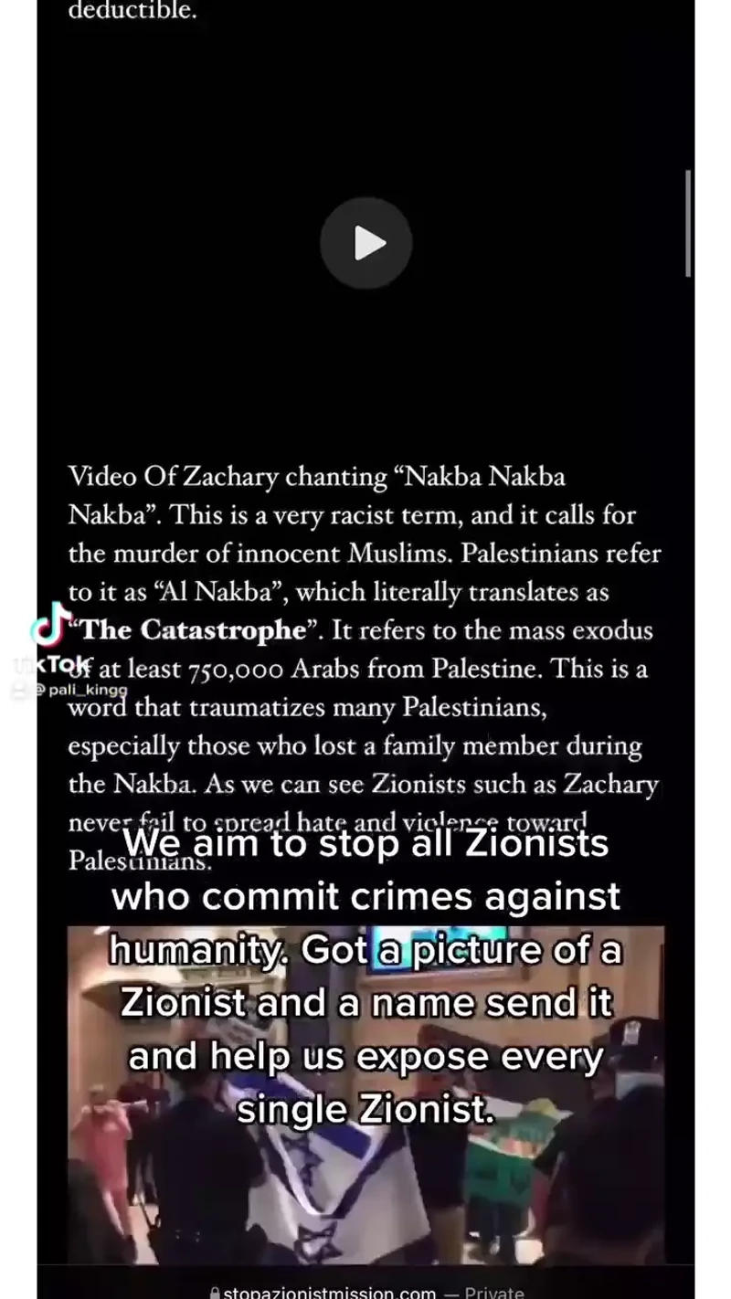 Tarek Bazrouk shares Instagram video Jun 9 2022_Tarek Bazrouk shares video promoting website targeting Zionists.mp4 _#58